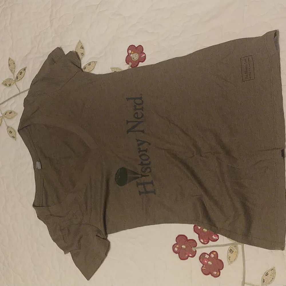 Next Level History Nerd Tee Shirt Sm green sage